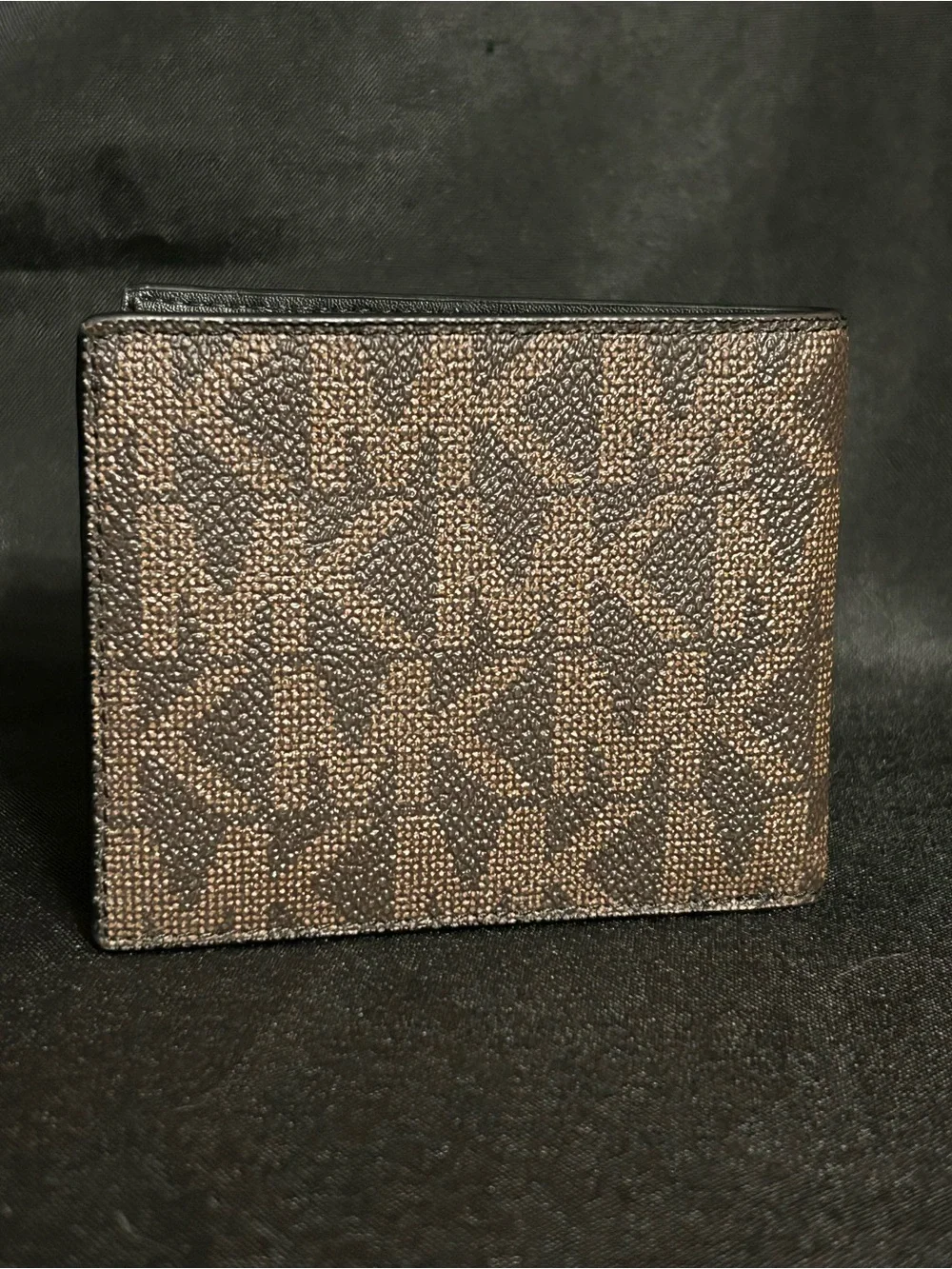 Michael Kors Brown MK Signature Bi-Fold Card Holder